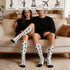 KWSAAHU 15-20 mmhg Compression Socks for Women Men Blood Circulation Relieve Fatigue, Suitable Sport Travel for Nurse