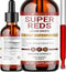Liquid Super Reds Phytonutrient Superfood Drops | Phytonutrient Blend containing Polyphenols | Antioxidants & More | Great Taste 2oz - 30 Day Supply