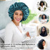 Satin Bonnet Silk Bonnet for Curly Hair, Large Double-Layer Adjustable Bonnets for Sleeping, Braid Bonnet