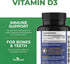 ForestLeaf Vitamin D3 10000IU - 180 Count - Bone Health and Immune Support - Easy to Swallow Capsules