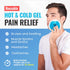 ICEWRAPS Round Ice Packs for Injuries, Reusable Hot and Cold Gel Packs, Pack of 5 - Blue