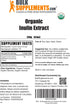 BulkSupplements.com Organic Inulin Extract Powder - 250g - Gluten Free Fiber Supplement