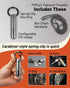 Titanium Torpedo Waterproof Keychain Pill Holder, Adjustable-Length Medicine Fob for Travel - Gunmetal - 1 Pack