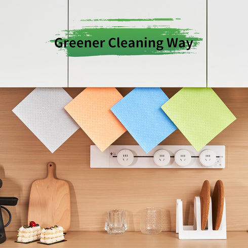 YEEHAW Swedish Dishcloths for Kitchen, 10 Pack, Super Absorbent Reusable Cleaning Cloths for Kitchen and Bathroom