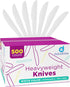 Heavy Duty Plastic Knives, Disposable Plastic Utensils for Parties, Celebrations, and Events, Pack of 500