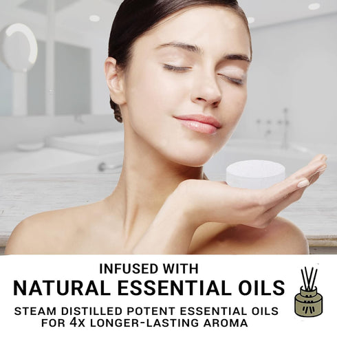 Lavender Shower Steamers Aromatherapy - Organic Essential Oils for Vaporizing Steam Spa, Relaxation Gift
