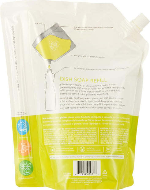 Method Dish Soap Refill, Lime + Sea Salt, 36 Fl Oz