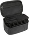 Nail Polish Bag Nail Art Set Organizer, Travel Case with Compartment, Gift for Women (Black)