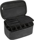 Nail Polish Bag Nail Art Set Organizer, Travel Case with Compartment, Gift for Women (Black)