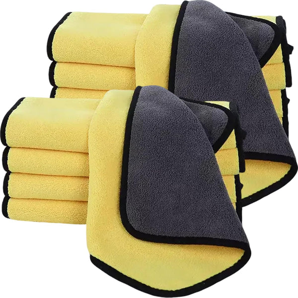 Tihzheoy 10 Pack Premium Microfiber Towels Coral velvet Washing and Detailing Towels for