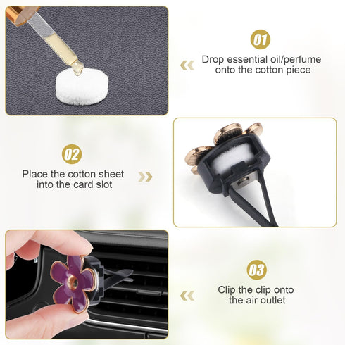 50 PCS White Essential Oil Refill Pads, 0.63 Inch Cotton Pads for Diffuser Necklace & Bracelet