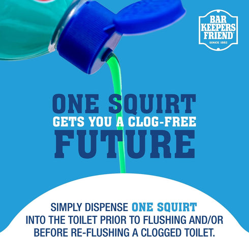 Bar Keepers Friend EZ-Flush Toilet Flushing Aid, 2 x 12 oz - Reduces Clogging, Odor & Residue, Citrus Fragrance