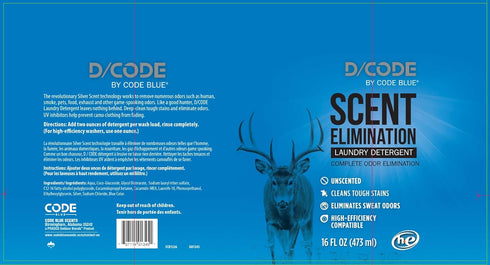D/CODE by Code Blue Unscented Laundry Detergent, Choose Size