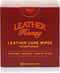 Leather Honey Leather Conditioner Wipes, 10 Non-Toxic, Ready-to-Use Wipes for Any Color Leather