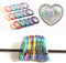 Nail Art Striping Tape Lines Kit, 21 pcs 1mm 2mm 3mm Nail Tape Strips for DIY Silver Nails