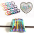 Nail Art Striping Tape Lines Kit, 21 pcs 1mm 2mm 3mm Nail Tape Strips for DIY Silver Nails