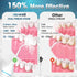 Water Dental Flosser Cordless for Teeth - Nicwell 4 Modes Dental Oral Irrigator, Portable and Rechargeable IPX7 Waterproof Powerful Battery Life Water Teeth Cleaner Picks for Home Travel