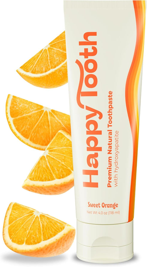 Natural Hydroxyapatite Toothpaste: Fluoride Free, Whitening for Sensitive Teeth, Natural Ingredients, 4 oz