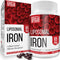 Liposomal Fe Iron Supplement for Women, 65 mg with Folic Acid & Vitamin B12 for Energy Support, 60 Softgels