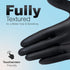 Heavy Duty Disposable Gloves, Latex Free 6.5 Mil Black Nitrile Gloves, 100 Count Powder Free