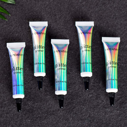 MAEPEOR Long Lasting Cosmetic Glitter Glue, Waterproof & Smudgeproof Primer Base for Body Eyes Face Lip, 2 PCS, 10 ml