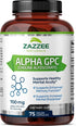 Zazzee Extra Strength Alpha GPC Choline, 700 mg, 75 Vegan Capsules, 100% Pure Pharmaceutical Grade