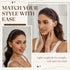 STHUAHE 4PC Multicolor Protection Resin Teeth Comb Hair Accessories for Female (4 Colors)
