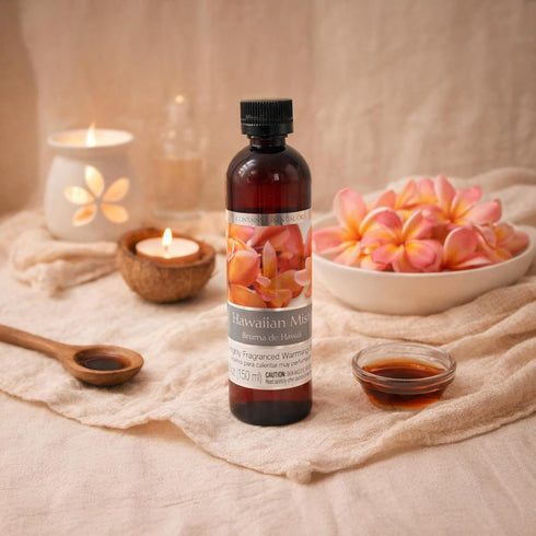 Set 2, 5 oz Settings. P1 Hosley's of Tropical Hawaiian Mist Fragrance Warming Oils. Ideal Gift for Weddings, spa