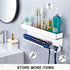Hair Dryer Holder Wall Mount for Curling Iron Attachment Organizers and Storage, Adhesive Hair Dryer and Curling Iron