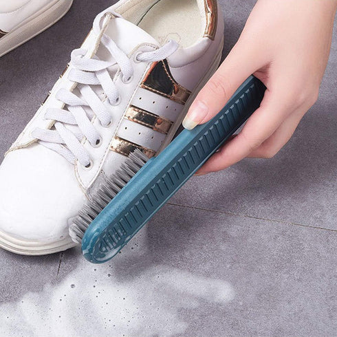 Cleaning Brush Soft Bristle Brush, Laundry Scrub Brush for Clothes, Shoes, Easy to Grip Household Cleaning Tool (Pink)