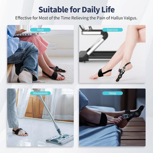 Upgraded Bunion Corrector for Women and Men, Adjustable Non-Slip Big Toe Straightener for Pain Relief