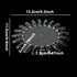 Honbay 20PCS Plastic False Nail Swatches Wheels, Nail Art Color Polish Display Wheel for Manicure