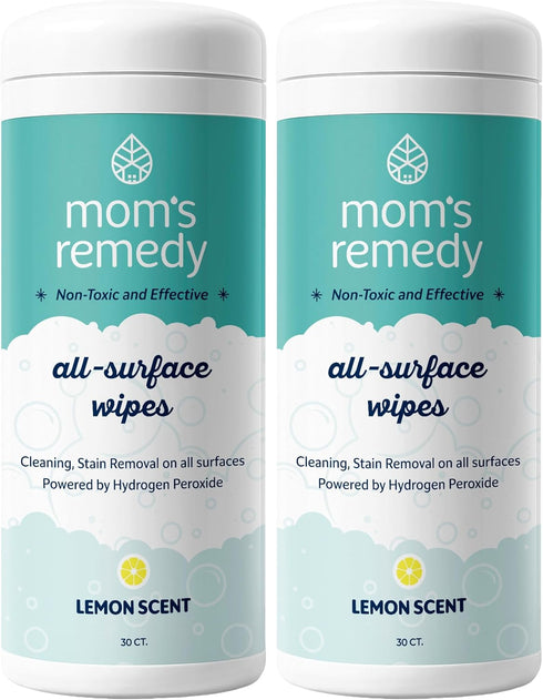 MOMREMEDY Hydrogen Peroxide Cleaning Wipes | All Purpose Cleaner and Stain Remover