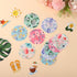 25pcs Waterproof Adhesive Sensor Covers for Libre 2/3, Floral Pattern CGM Tape, Sweatproof Stickers