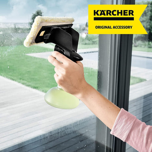 Kaercher WV Window Pads, 2 Pack - Microfiber Cloths for Indoor Use, Compatible with WV 1 and WV 6