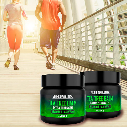Viking Revolution Tea Tree Oil Cream - Super Balm for Athletes Foot, Eczema, and Nail Treatment (2 Ounce)