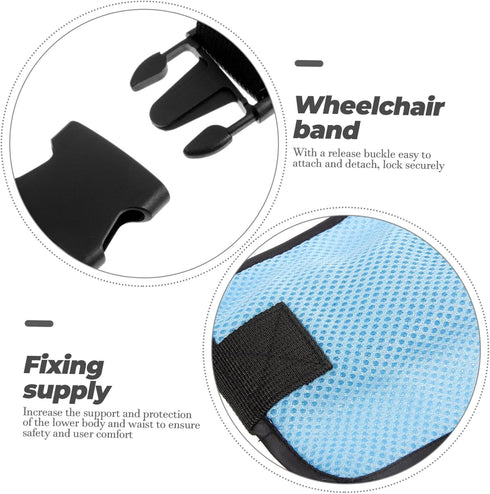 Elderly Safety Belt with Calf Straps for Wheelchair Support