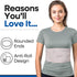 Rib Brace Chest Binder | Chest Compression Support for Rib Muscle Injuries, Bruised Ribs | Breathable Rib Wrap (S/M 34