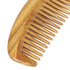 Onedor Handmade 100% Natural Green Sandalwood Hair Combs - Anti-Static Wooden Detangler Comb (Oval Fine Tooth)
