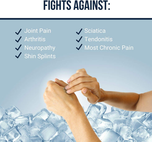 Dr Pat's Ultra Freeze Pain Relief Cream - Muscle RubGel for Arthritis, Neuropathy, Foot and Joint - Cooling Sports Massage for Back, Shoulder and Knee - Topical Analgesic Menthol for Neck and Body
