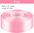 1-1/2 Inches Satin Ribbon, 50 Yards Solid Fabric Ribbon for Flower Bouquet Gift Wrapping Crafts Wedding Party Home Decoration (Pink) by CLUEWR