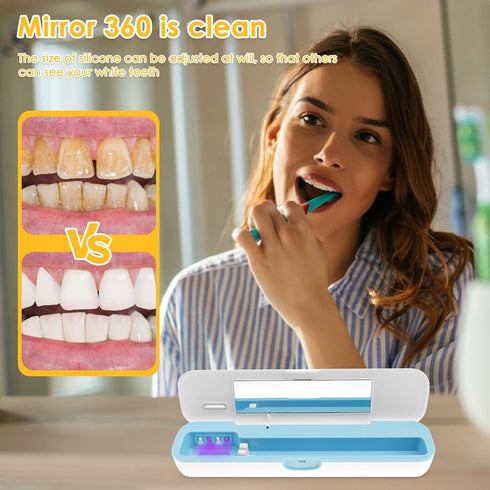 XYDHQS Toothbrush Sanitizer Case, Portable Firm Tooth Brush Container Cover with Lid, Suitable for Ordinary