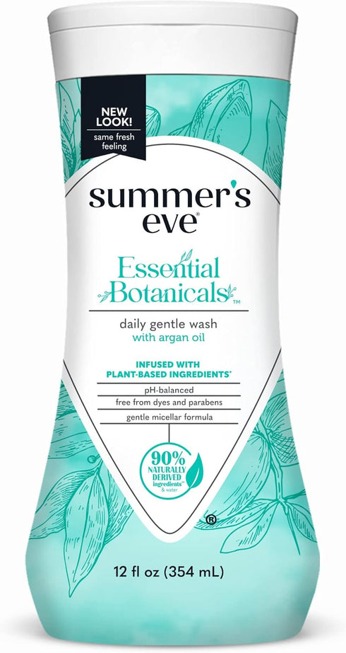 Summer's Eve Essential Botanicals All-Over Daily Feminine Wash with Argan Oil, Gentle