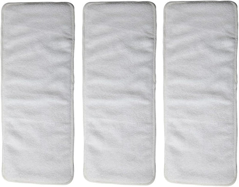 Sigzagor 3 Inserts for Teen Adult Cloth Diaper Nappy Microfiber Reusable Washable Disability
