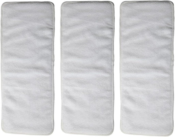 Sigzagor 3 Inserts for Teen Adult Cloth Diaper Nappy Microfiber Reusable Washable Disability