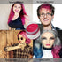 Pink Red Hair Color Wax, Temporary Hairstyle Cream 4.23 oz for Party, Cosplay, Halloween, Daily Use, Clubbing