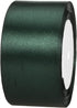 ATRBB 25 Yards 2 Inches Satin Ribbon, Green Black for Wedding, Handmade Bows, Gift Wrapping