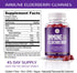 Immunity Gummies 45 Grab The Gold | Elderberry Flavor with Vitamin C & Zinc | Cold & Flu Support, Vegan, Gluten-Free |