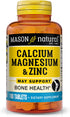Calcium Magnesium & Zinc Tablets, 100 Count by MASON Vitamins