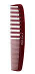 No. 300 Large Comb, 8.5" Specialty Hair Styling & Cutting Comb for Barbers and Stylists, Burgundy 1 Pc.